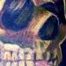 Tattoos - van gogh's skeleton with cigarette color tattoo - 58085